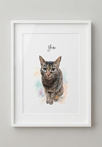 Cuadro personalizado Tótem Protector con el retrato de una mascota