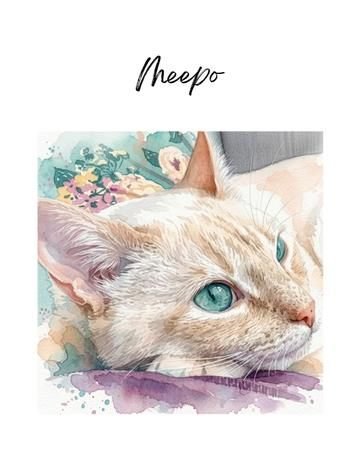 Retrato de mascota en estilo pintura de acuarela