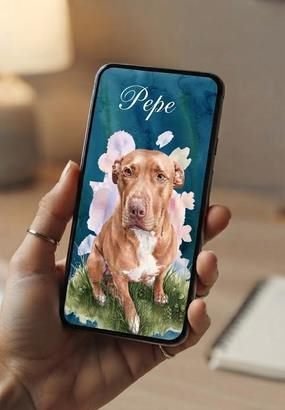 Fondos de pantalla para celular con la ilustración de una mascota